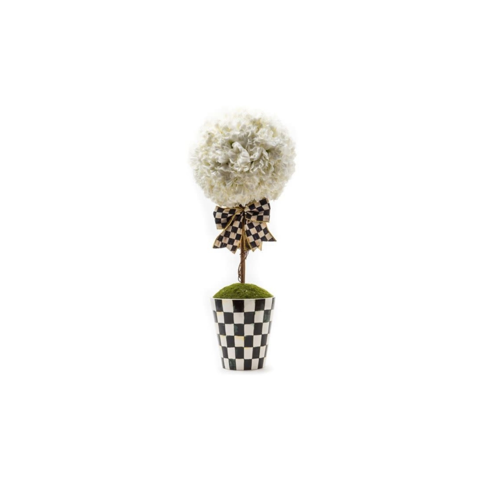 MacKenzie Childs Ivory Topiary Drop In - Large