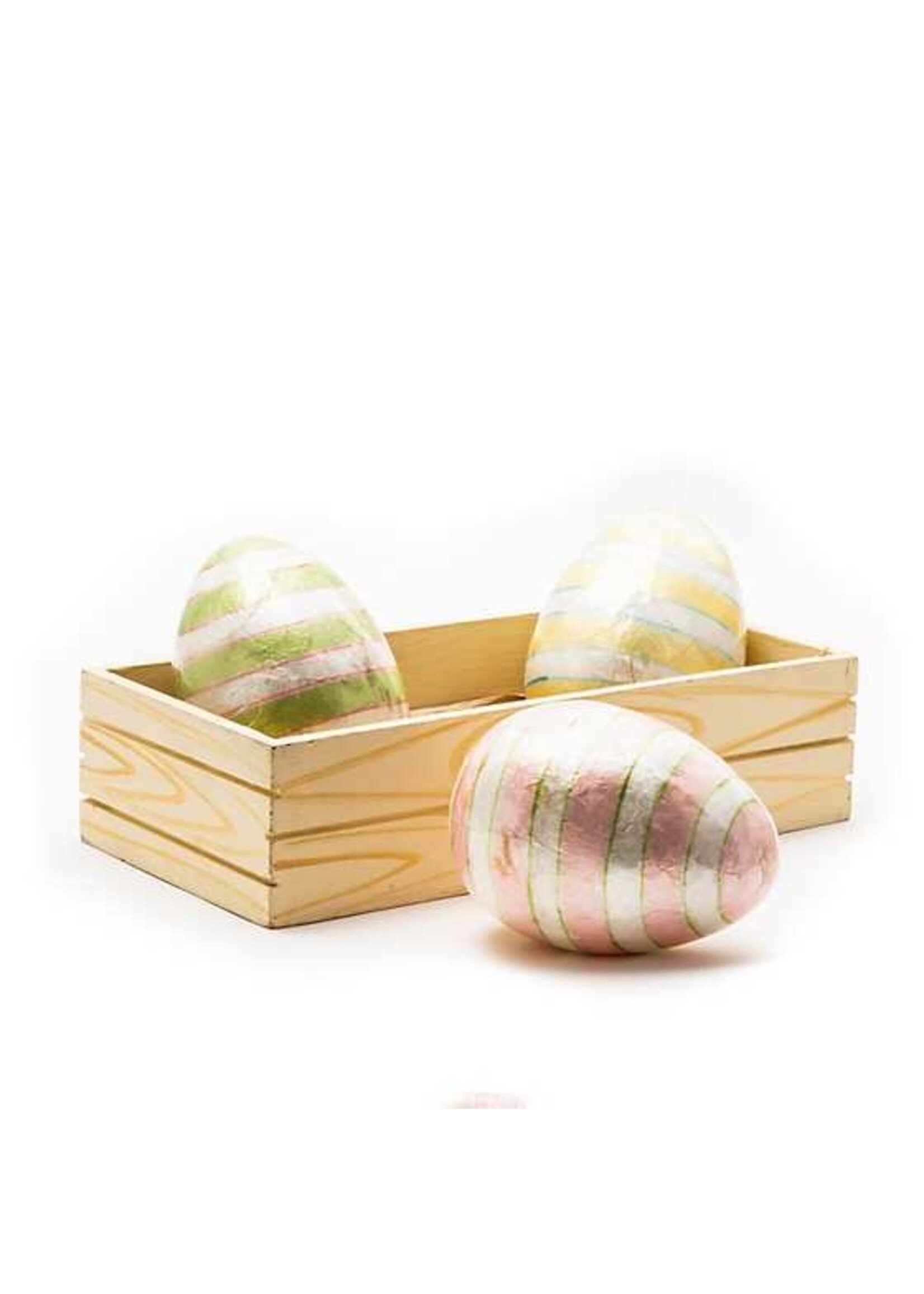 MacKenzie-Childs Rose Garden Stripe Eggs - Set of 3 -FINAL SALE