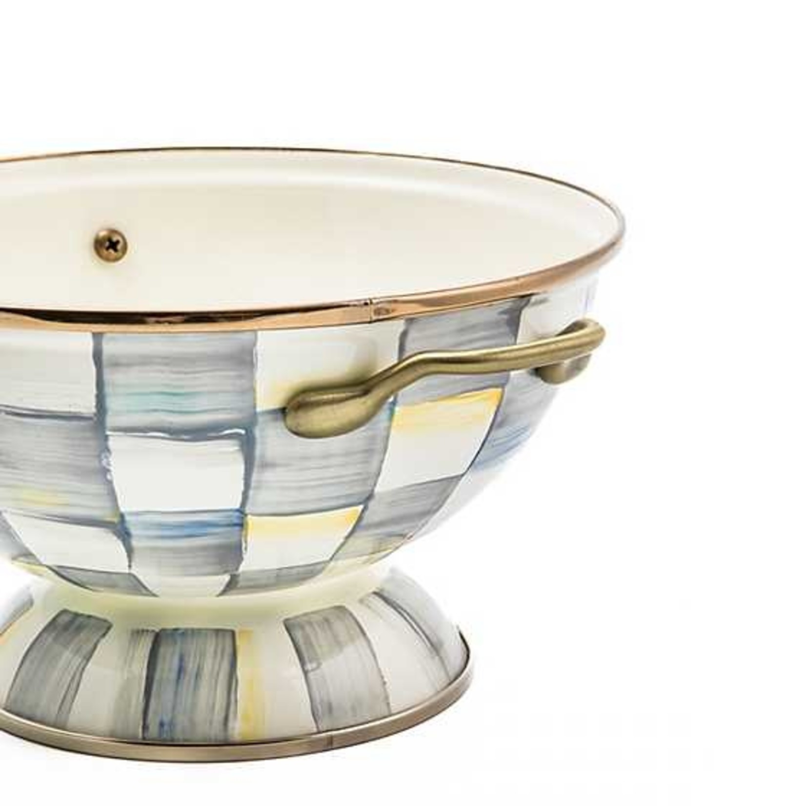 MacKenzie Childs Sterling Check Enamel Almost Everything Bowl