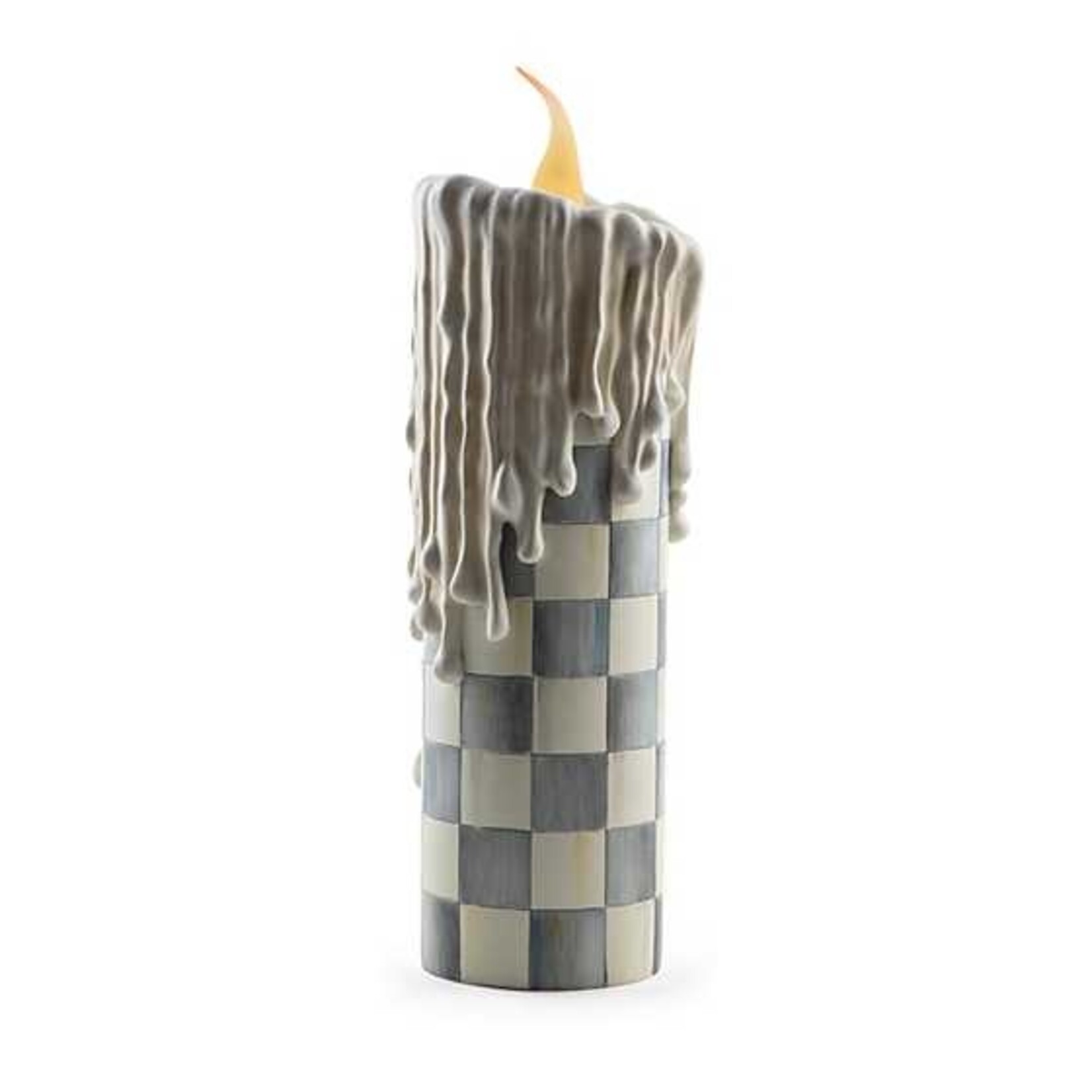 MacKenzie Childs Sterling Check Melting Candle