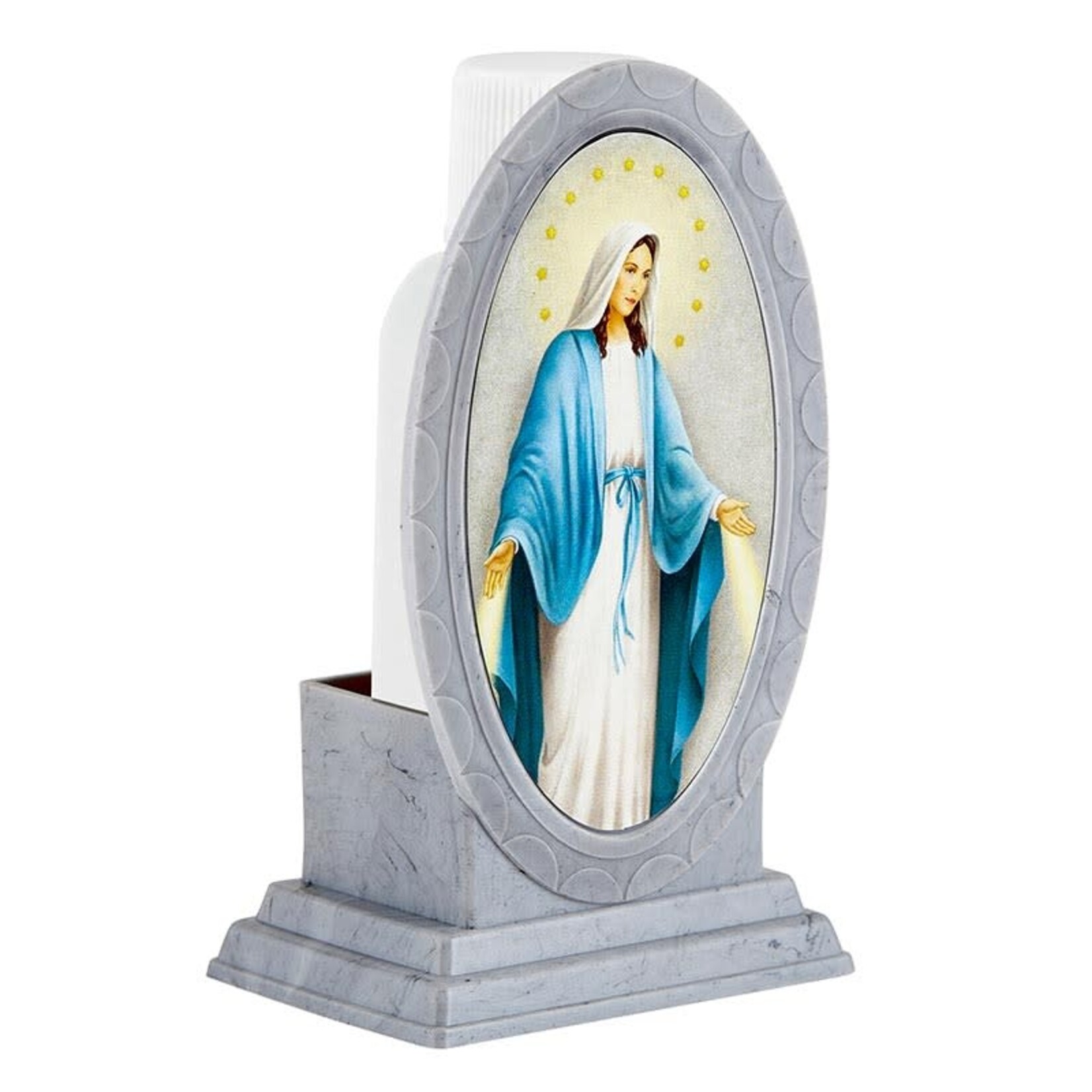 Holy Water Bottle with Holder - Our Lady of Grace