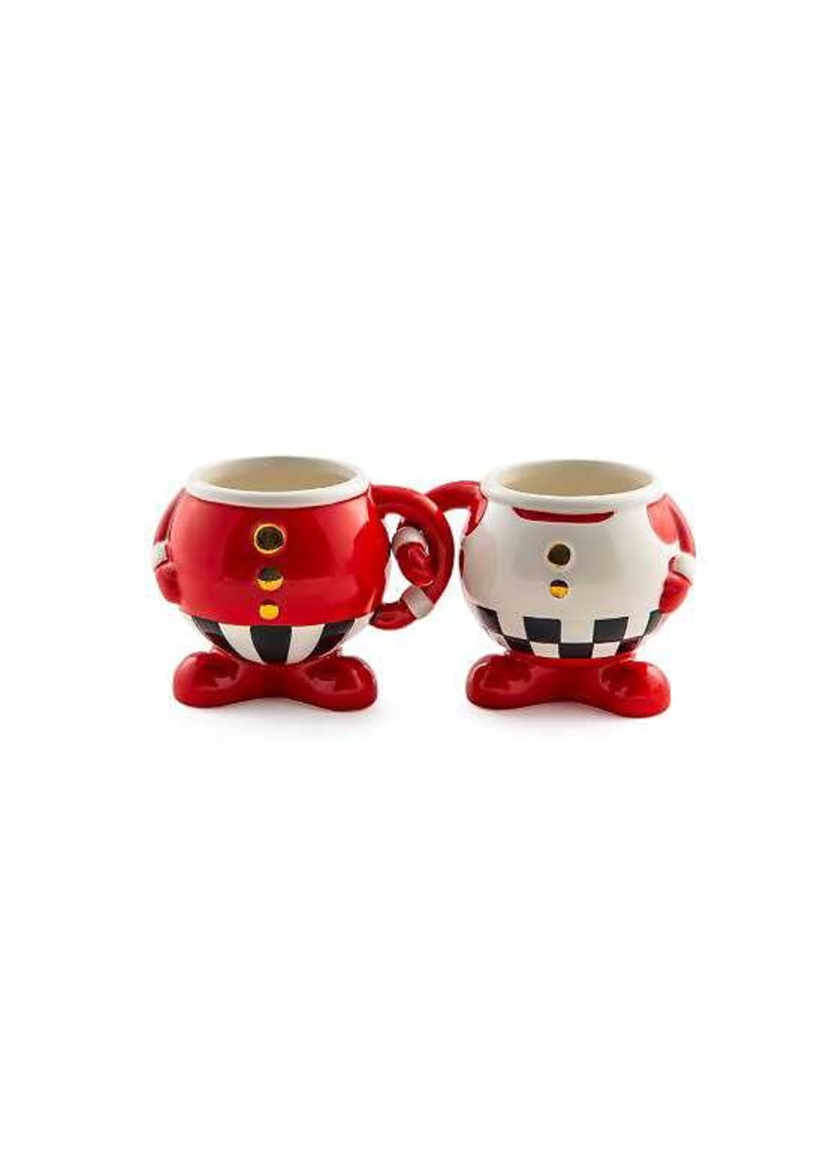 MacKenzie-Childs Peppermint Mug Pair - Set of 2