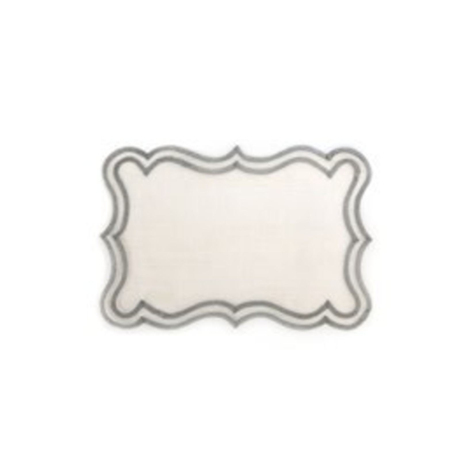 MacKenzie Childs scroll placemat - silver