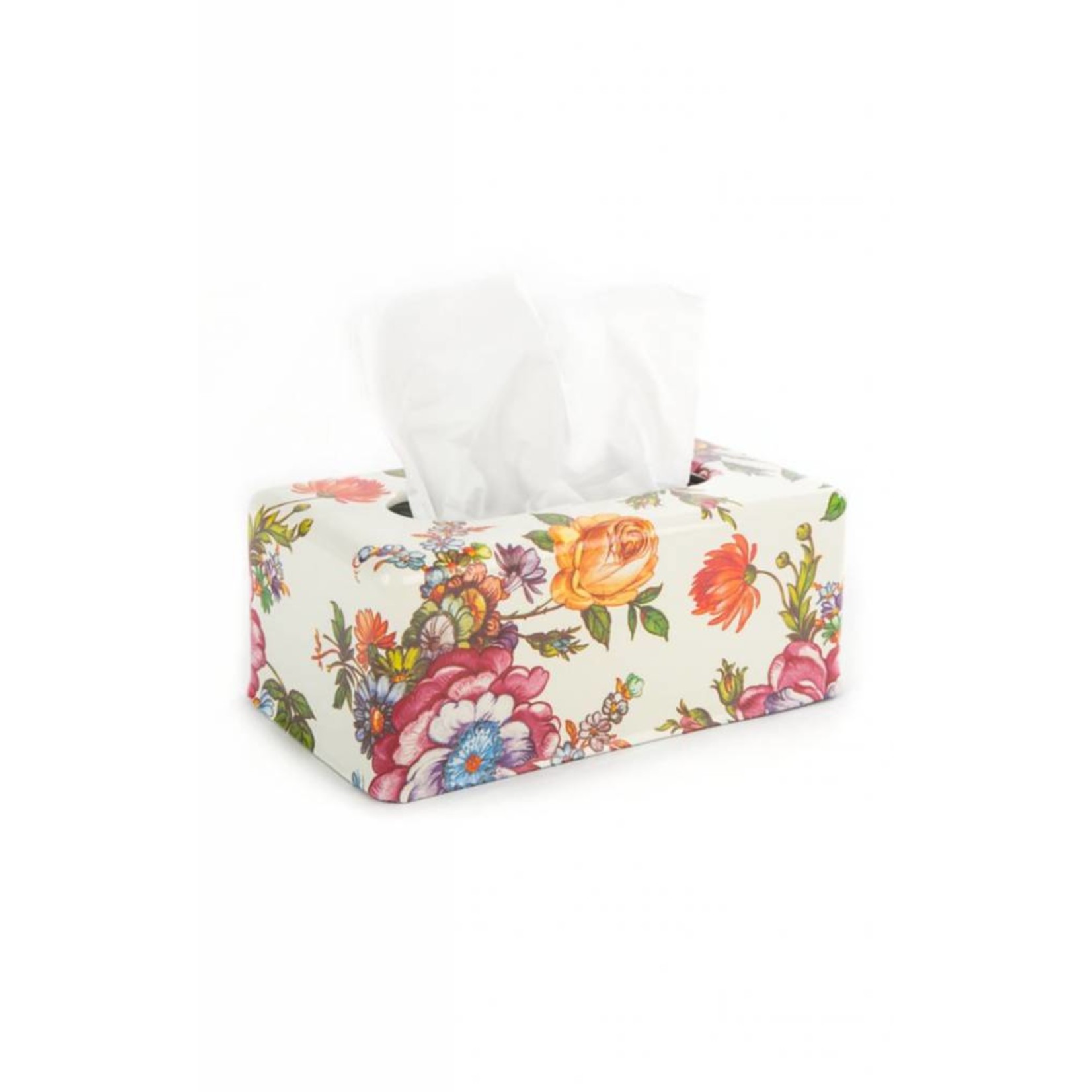 MacKenzie Childs Flower Market Standard Tissue Box Holder
