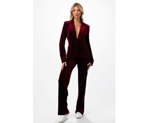 Red Velvet Pants - Stella Dallas Boutique