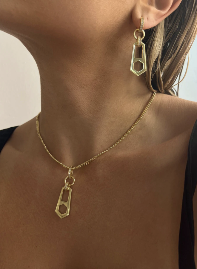 Zipper Pendant Necklace