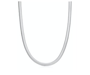 Flex Snake Chain Necklace- Silver