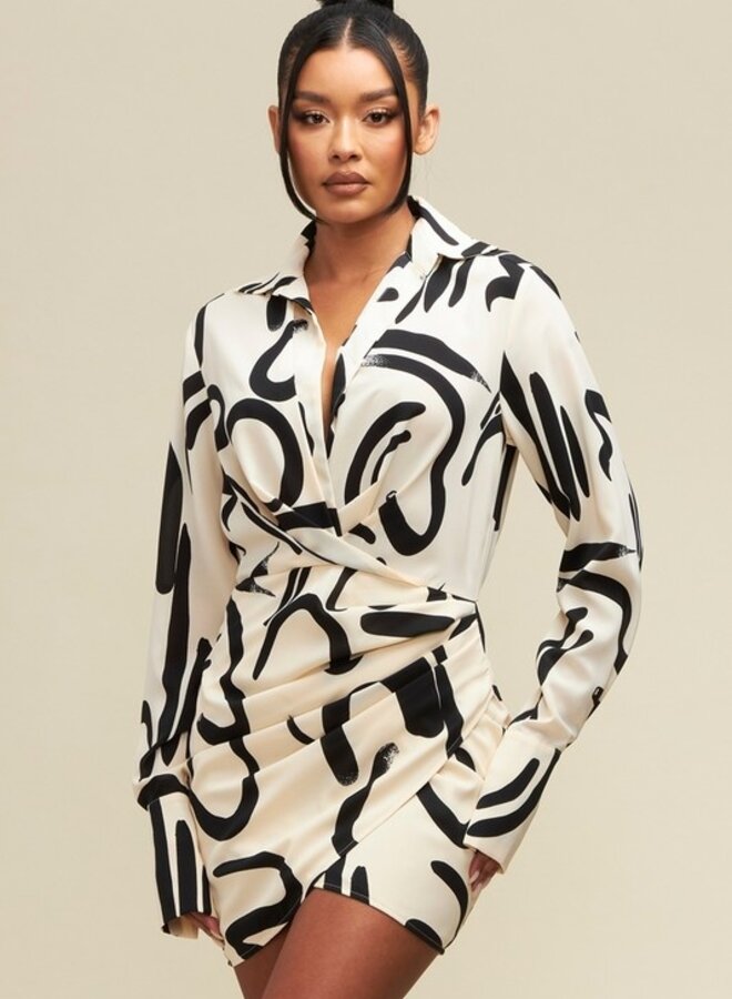 Avani Abstract Shirt Dress