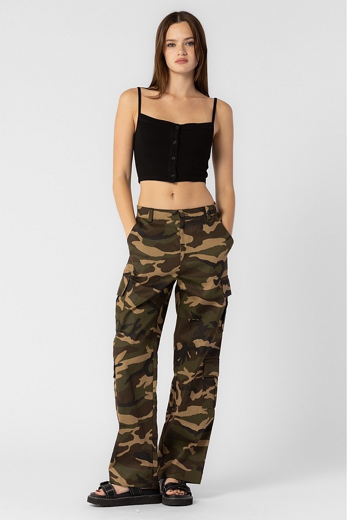Butterfly & Floral Embroidered Camo Pants – KIC NYC