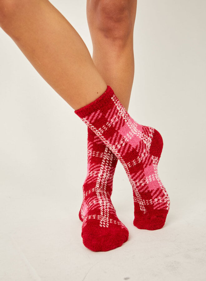 Hilarie Plaid Socks