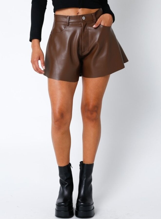 Riley Leather Shorts