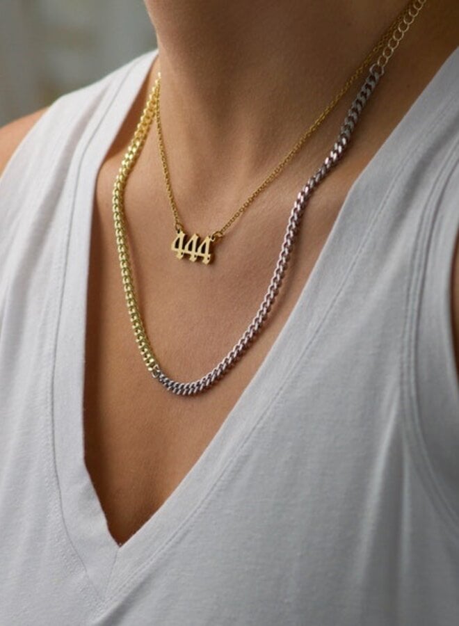 Gold Angel Number Necklace | The Obcessory