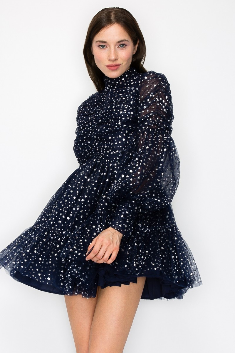 Starry night cocktail dress 2025
