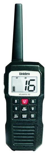 Uniden UNIDEN HAND-HELD VHF RADIO-BLACK ATLANTIS 155