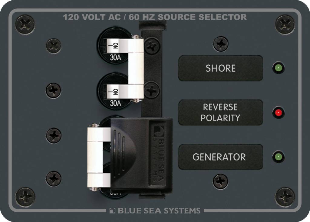 Blue Sea BLUE SEA PANEL AC BSS8032 SOURCE SELECTOR 30A