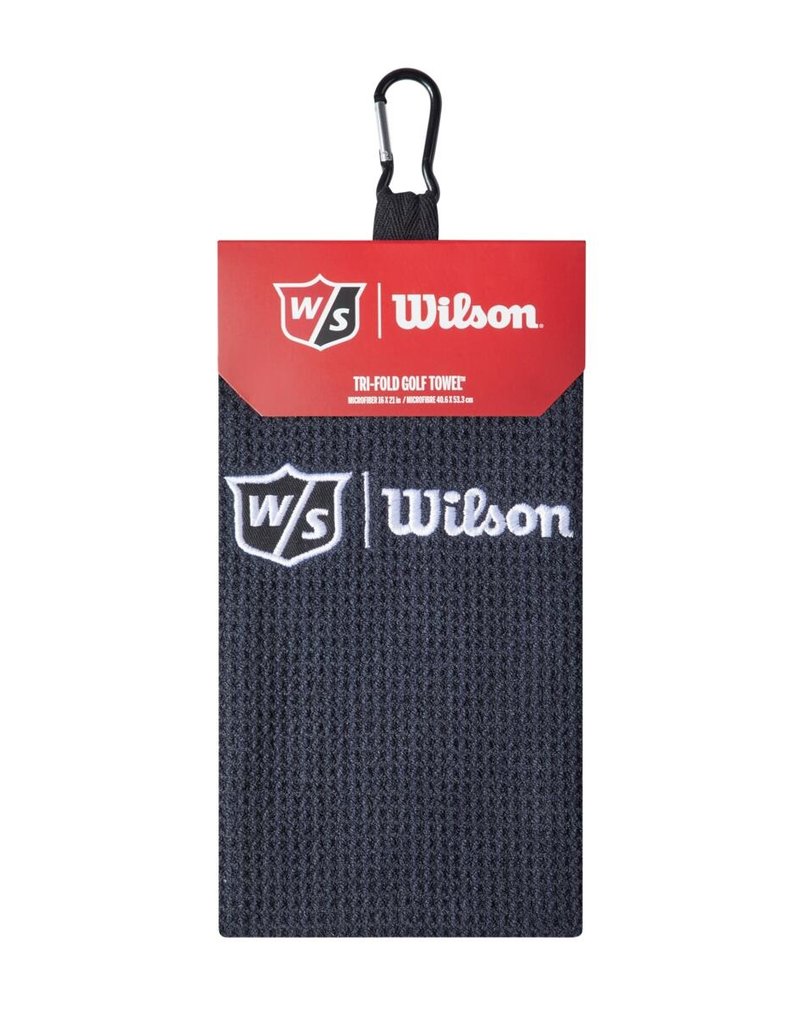 WILSON Wilson Staff Microfiber Trifold Towel-Black