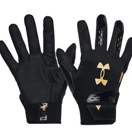 NEW Under Armour Harper Hustle Batting Gloves (Adult Small, Gray)