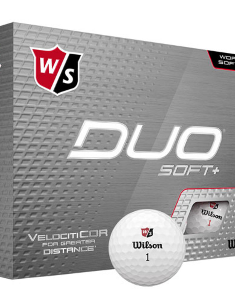 WILSON Wilson DUO Soft+ Golf Balls - White 12pk