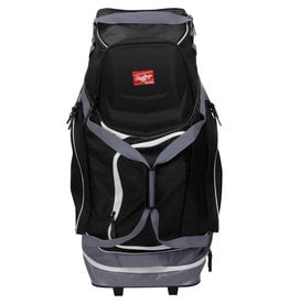 RAWLINGS Rawlings R1502 Wheeled Catcher's Bag - Black