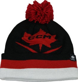 CCM HOCKEY CCM Holiday Leaf Pom Knit Hat Adult HPM27A