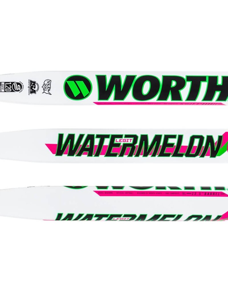 2024 Worth Legit Watermelon XL USSSA Slowpitch Softball Bat WSU3WML