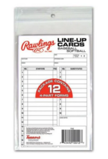 RAWLINGS Rawlings System-17 Lineup Cards (12 Pack): 17LU