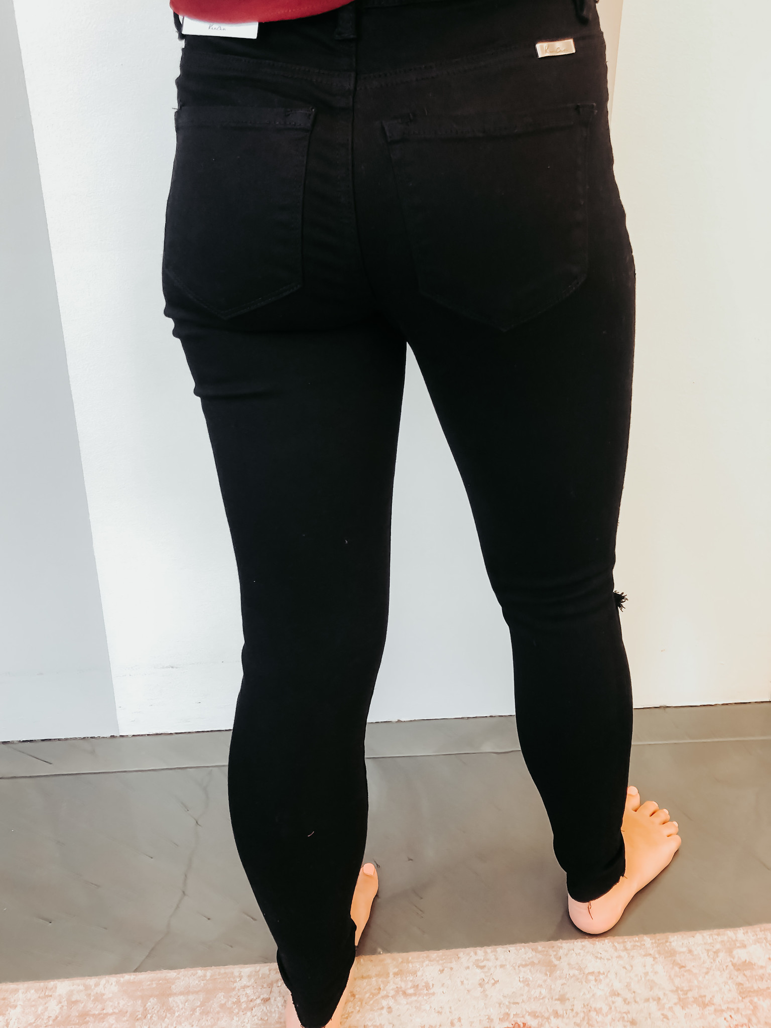 black kancan jeans