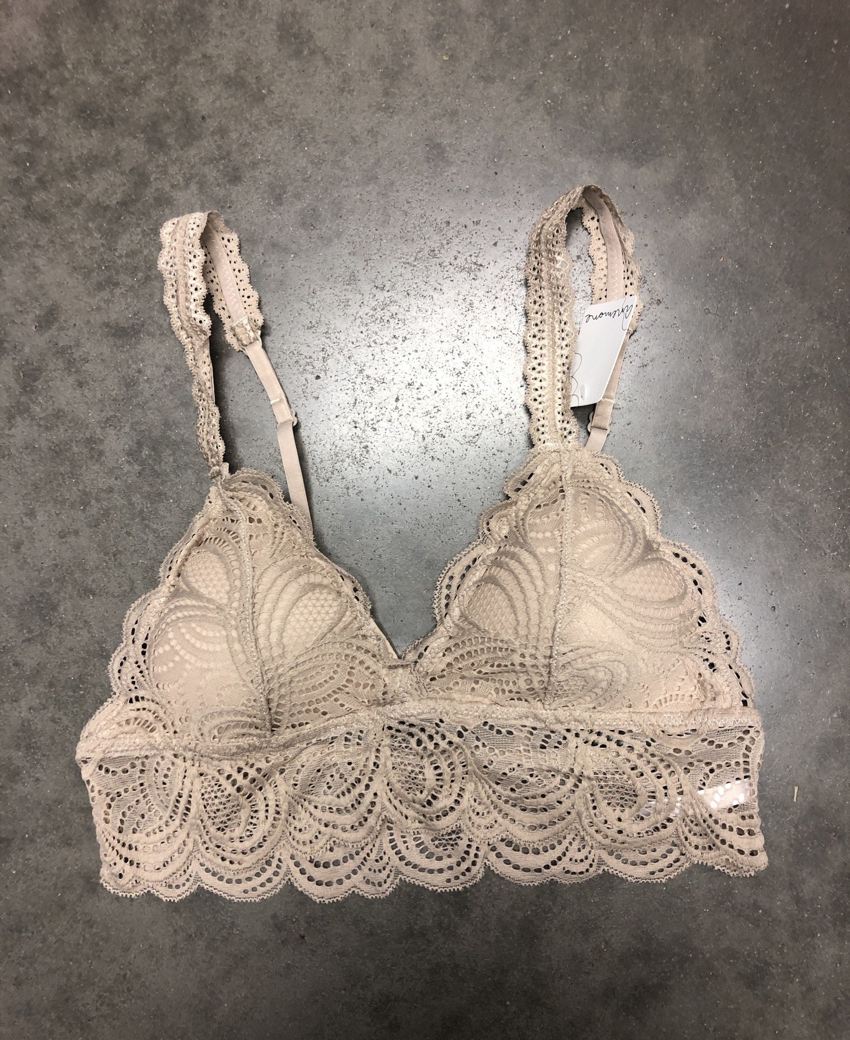 taupe bralette