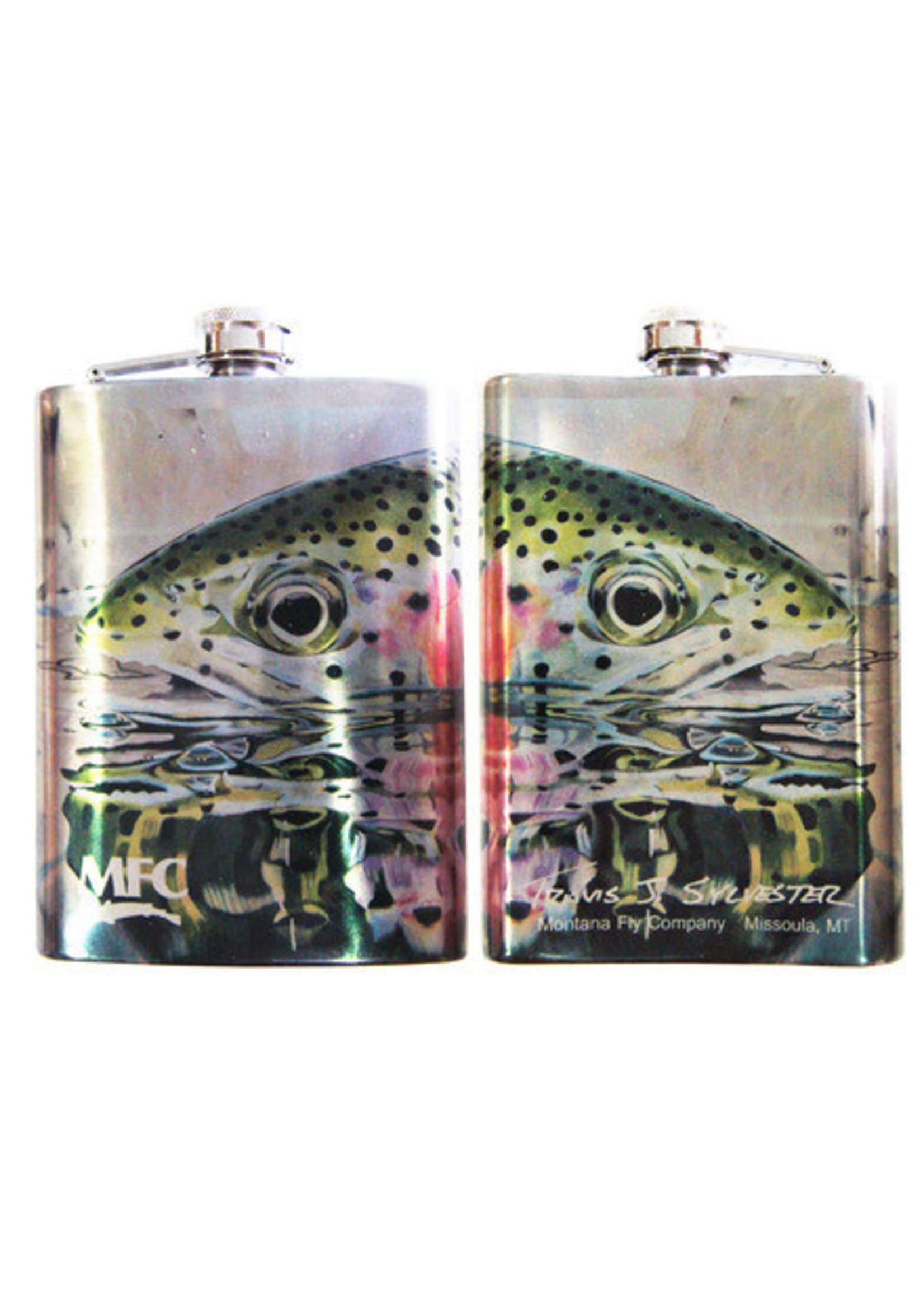 MFC Stainless Steel 8oz Hip Flask - Sweetwater Fly Shop