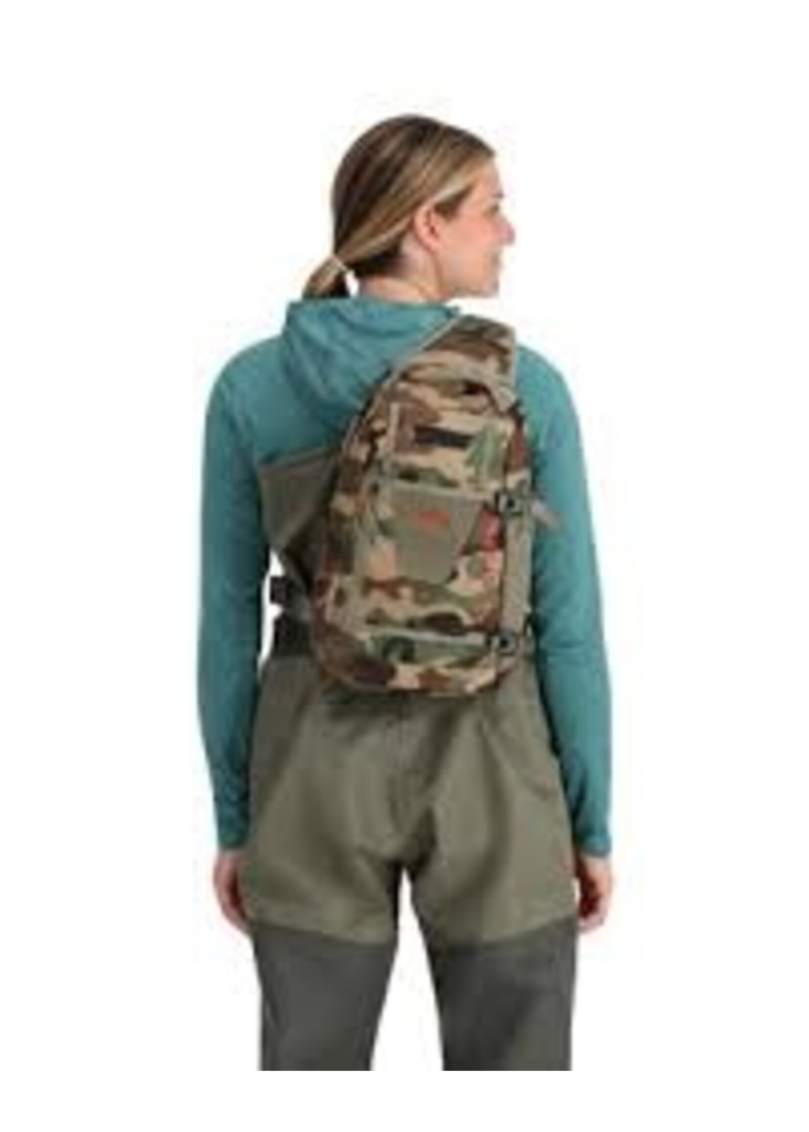 Simms Simms Tributary Sling Pack Woodland Camo
