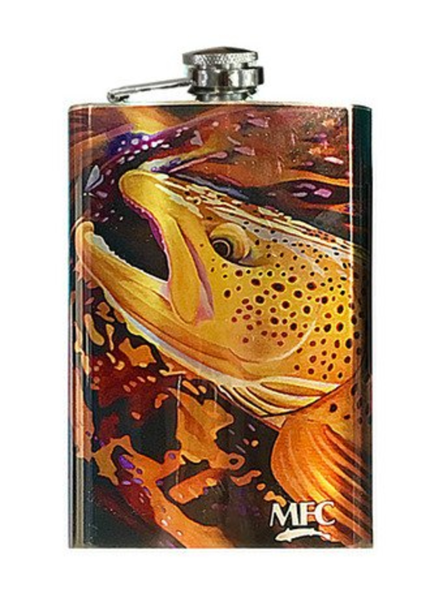 MFC Stainless Steel 8oz Hip Flask - Sweetwater Fly Shop