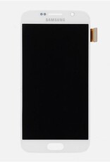 Galaxy S6 Digitizer/LCD, White with Logo - Premium