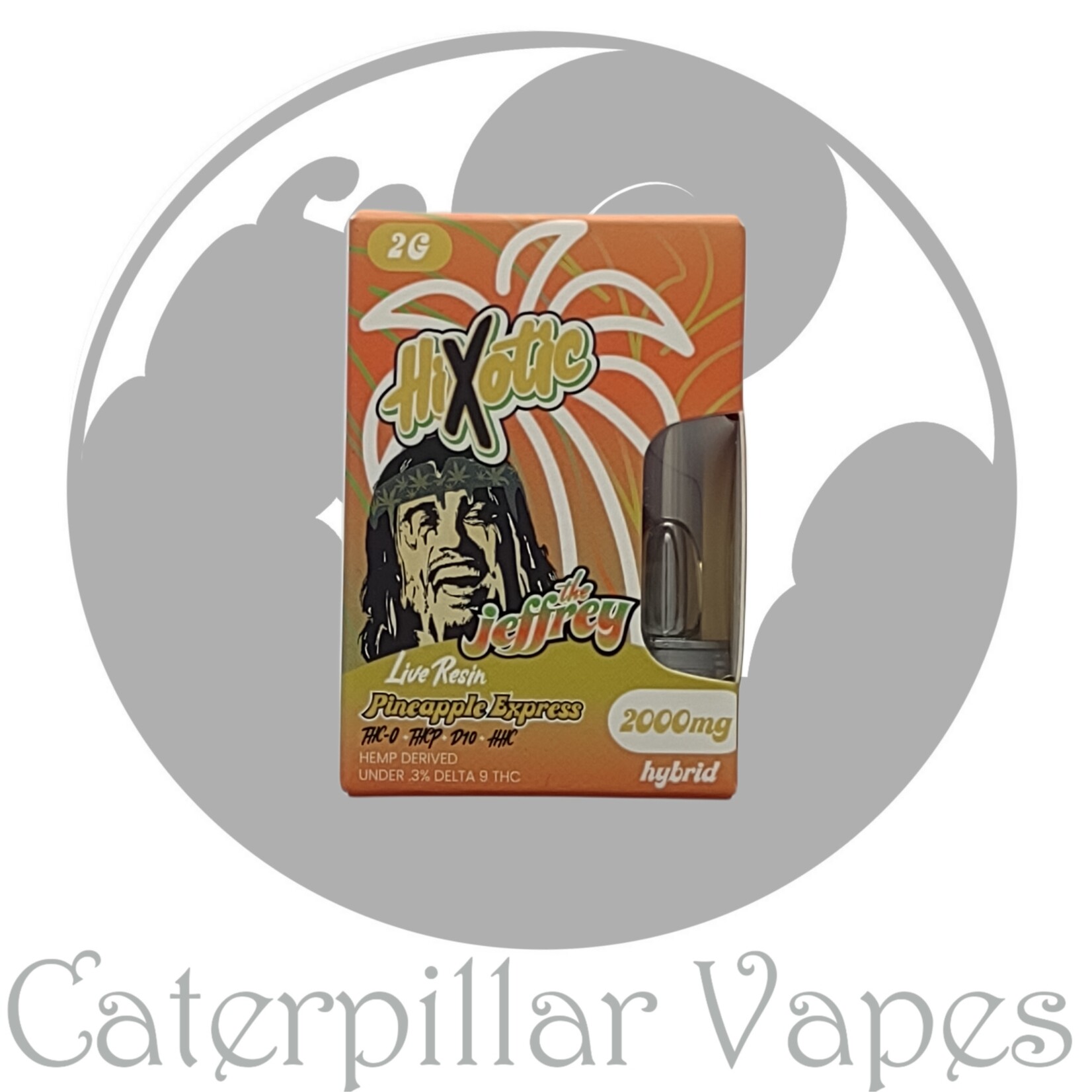 Hixotic HiXotic The Jeffrey Live Resin 2g THC-A, THC-P, D-10, HHC Cartridge