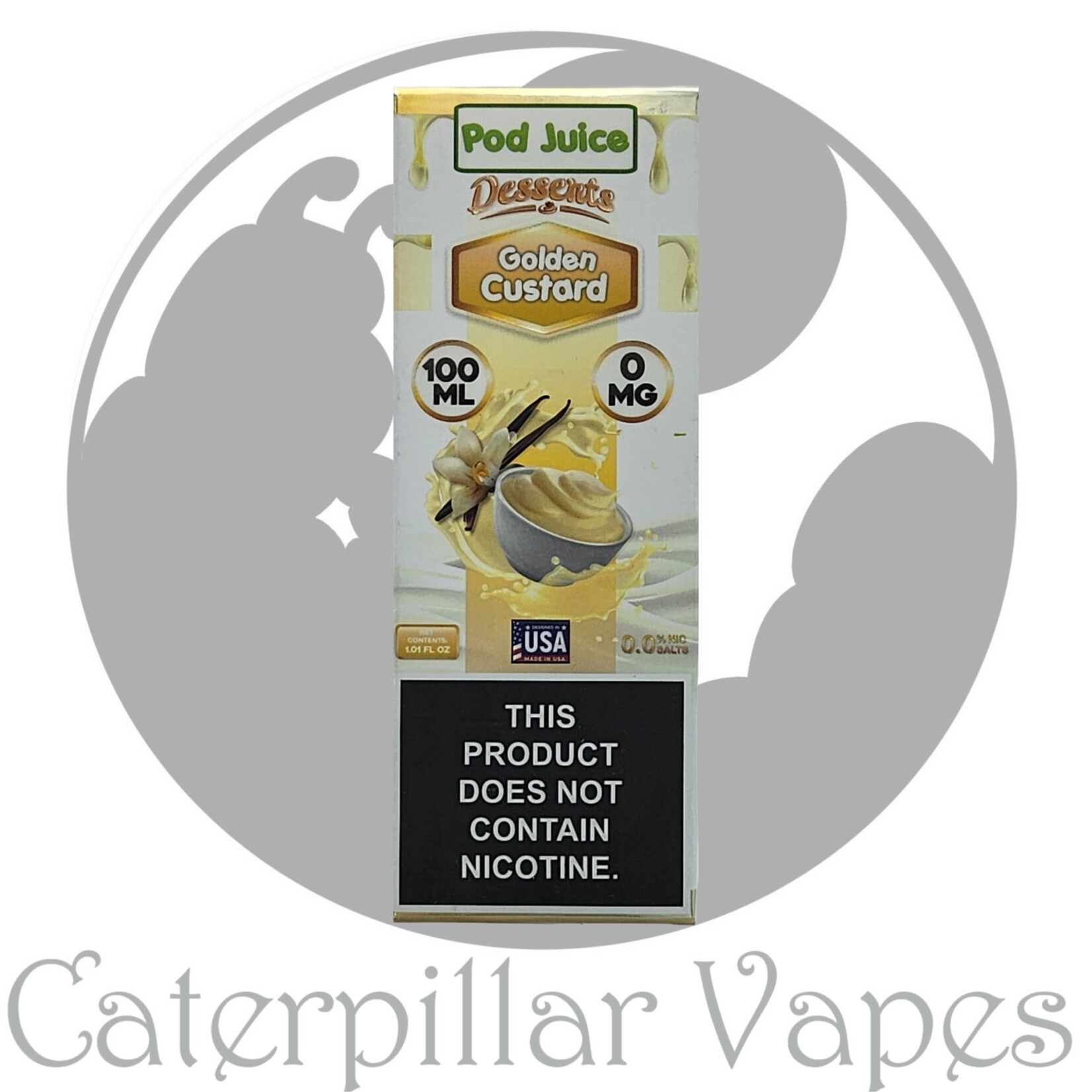 Pod Juice Golden Custard - Pod Juice E-Liquid 100mL