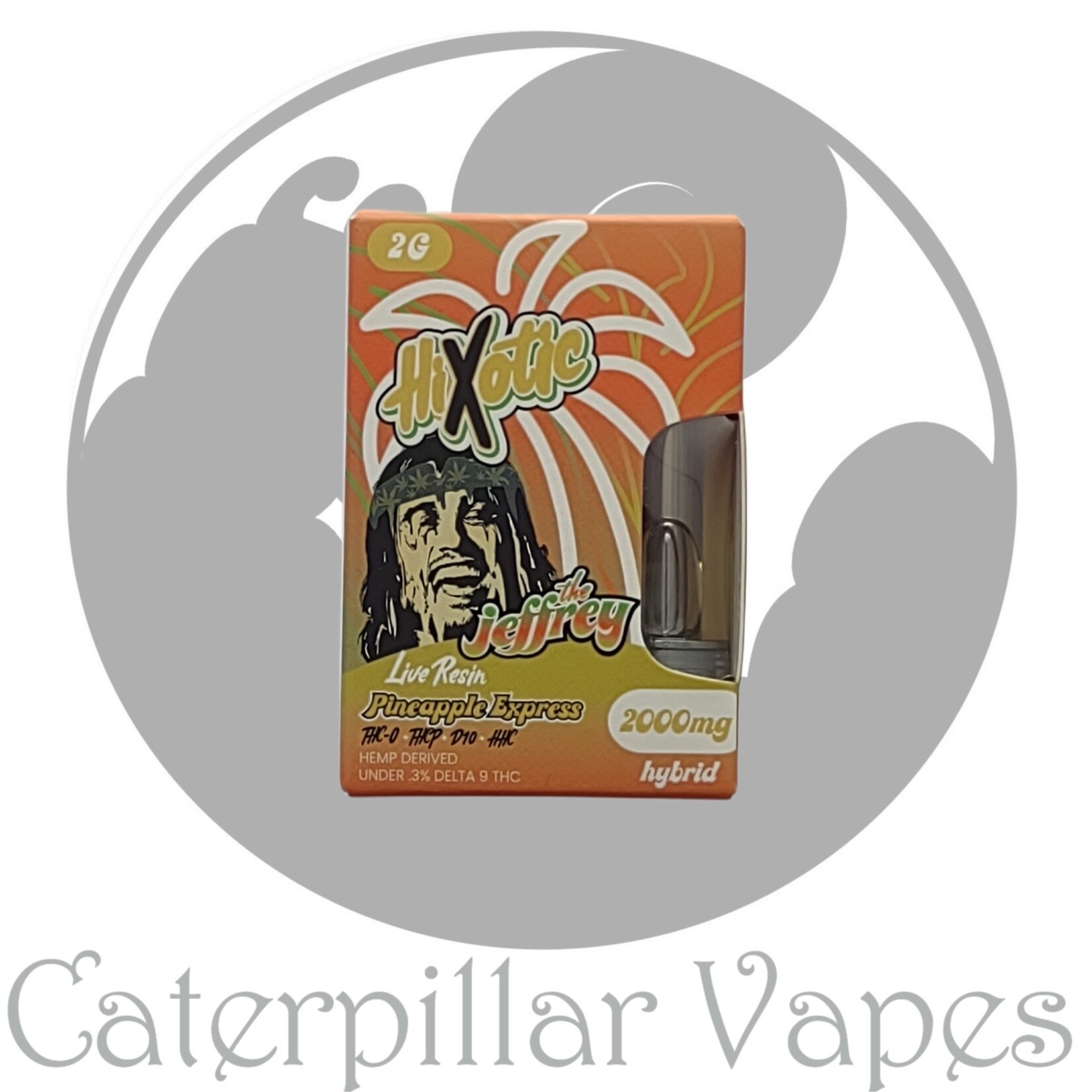 Hixotic HiXotic The Jeffrey Live Resin 2g THC-A, THC-P, D-10, HHC Cartridge
