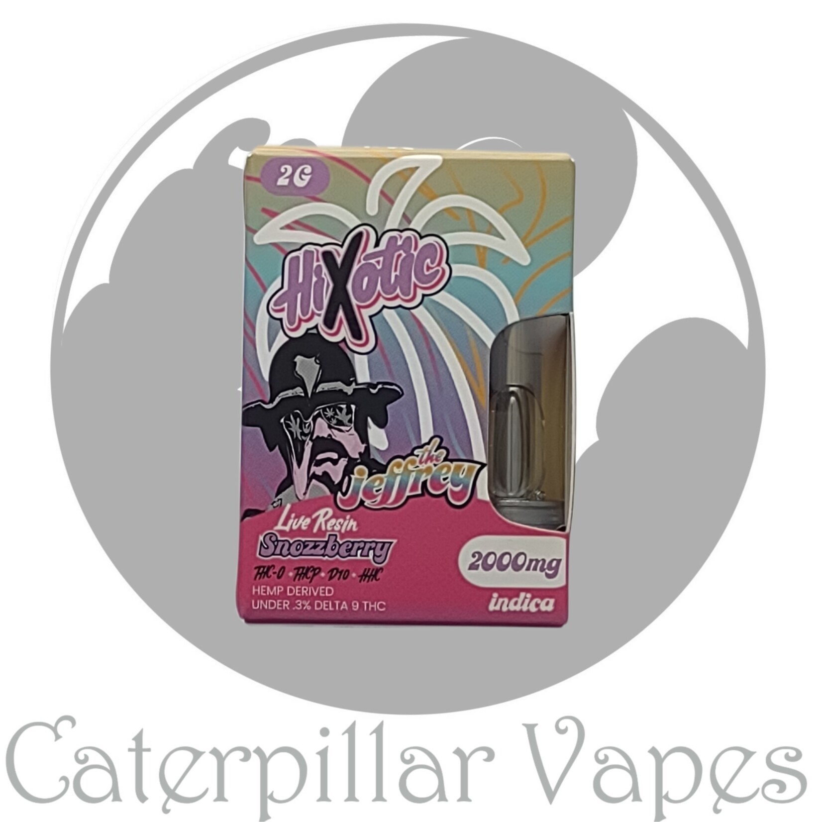 Hixotic HiXotic The Jeffrey Live Resin 2g THC-A, THC-P, D-10, HHC Cartridge