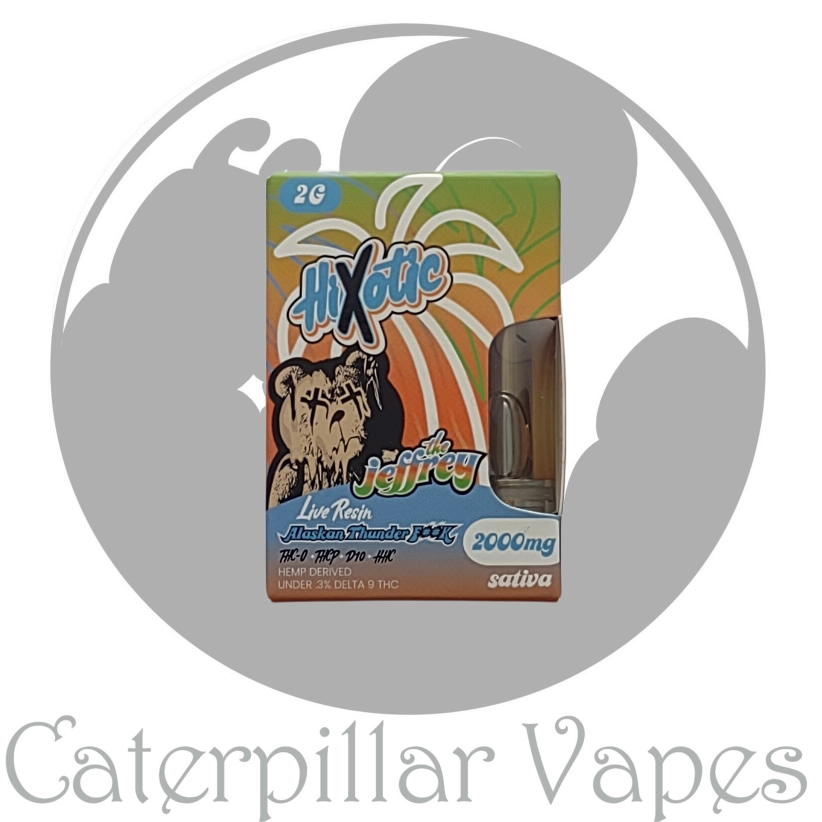 Hixotic HiXotic The Jeffrey Live Resin 2g THC-A, THC-P, D-10, HHC Cartridge