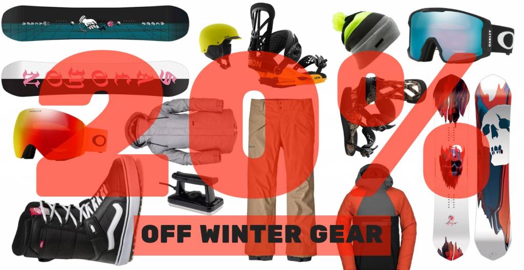 20% OFF WINTER GEAR