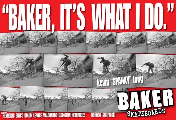 Kevin Spanky Long Baker Skateboards Ad