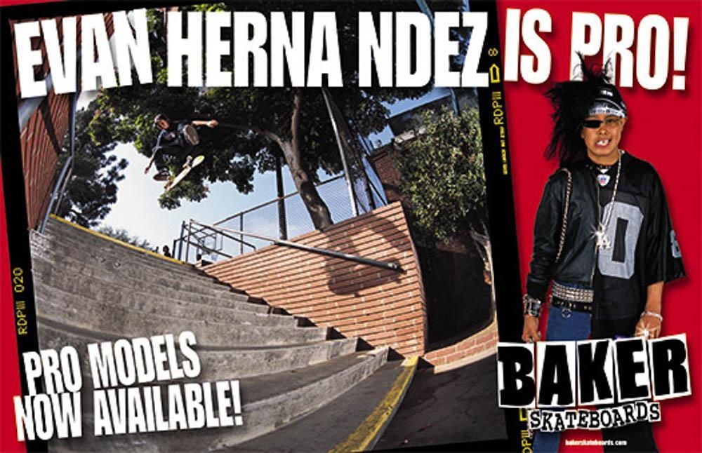 Baker Skateboards Evan Hernandez Ad