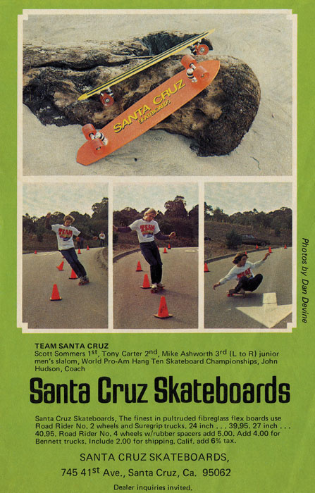 Santa Cruz Skateboards Retro Re-Issue skateboard deck ad