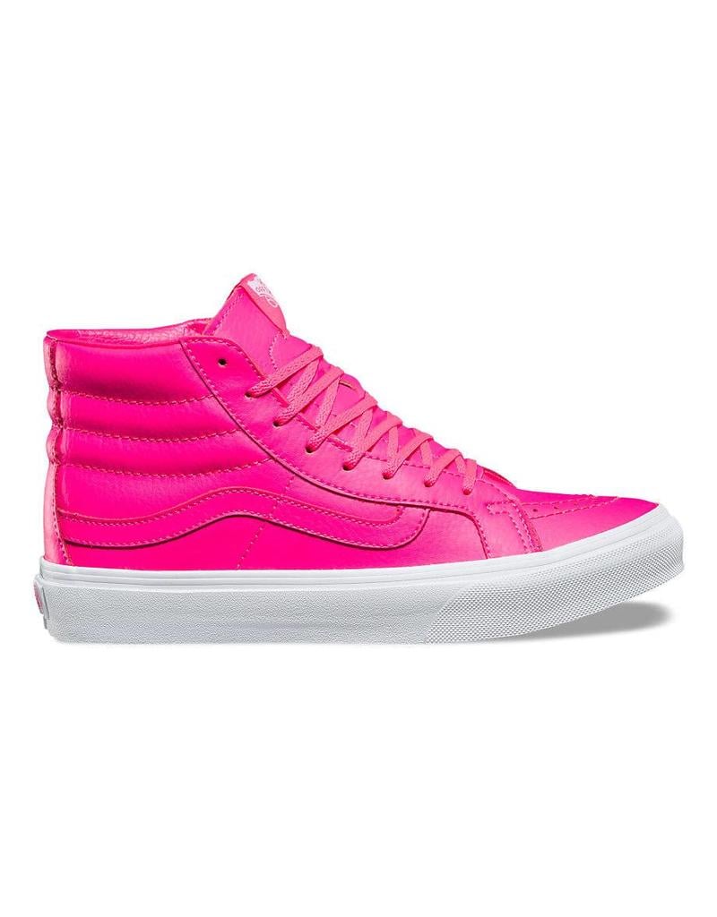 Vans Sk8-Hi Slim Shoes Neon Pink 