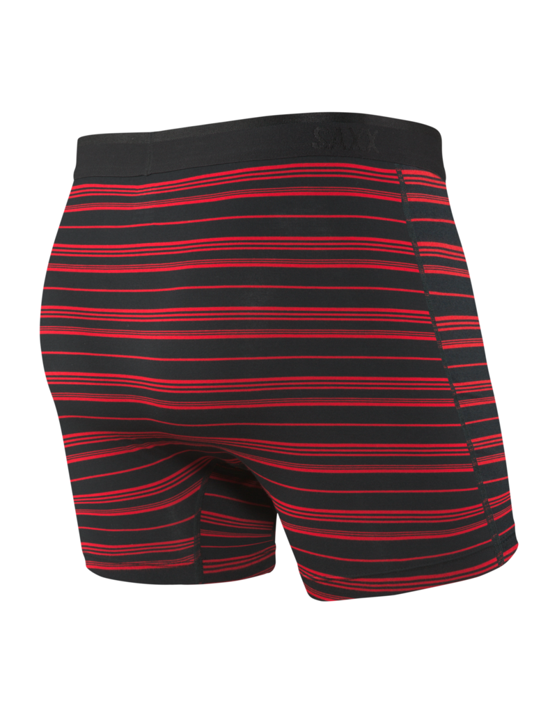 Saxx Saxx Platinum Boxers Black/Red Tidal Stripe