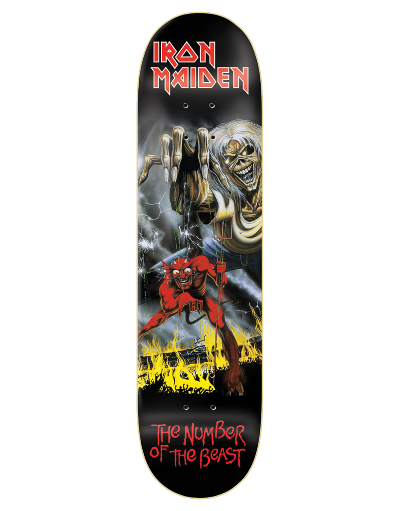 Zero x Iron Maiden Number of the beast skateboard deck