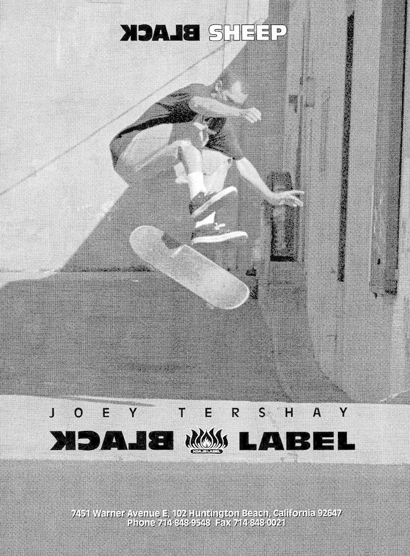 Joey Tershay Ace trucks black label ad