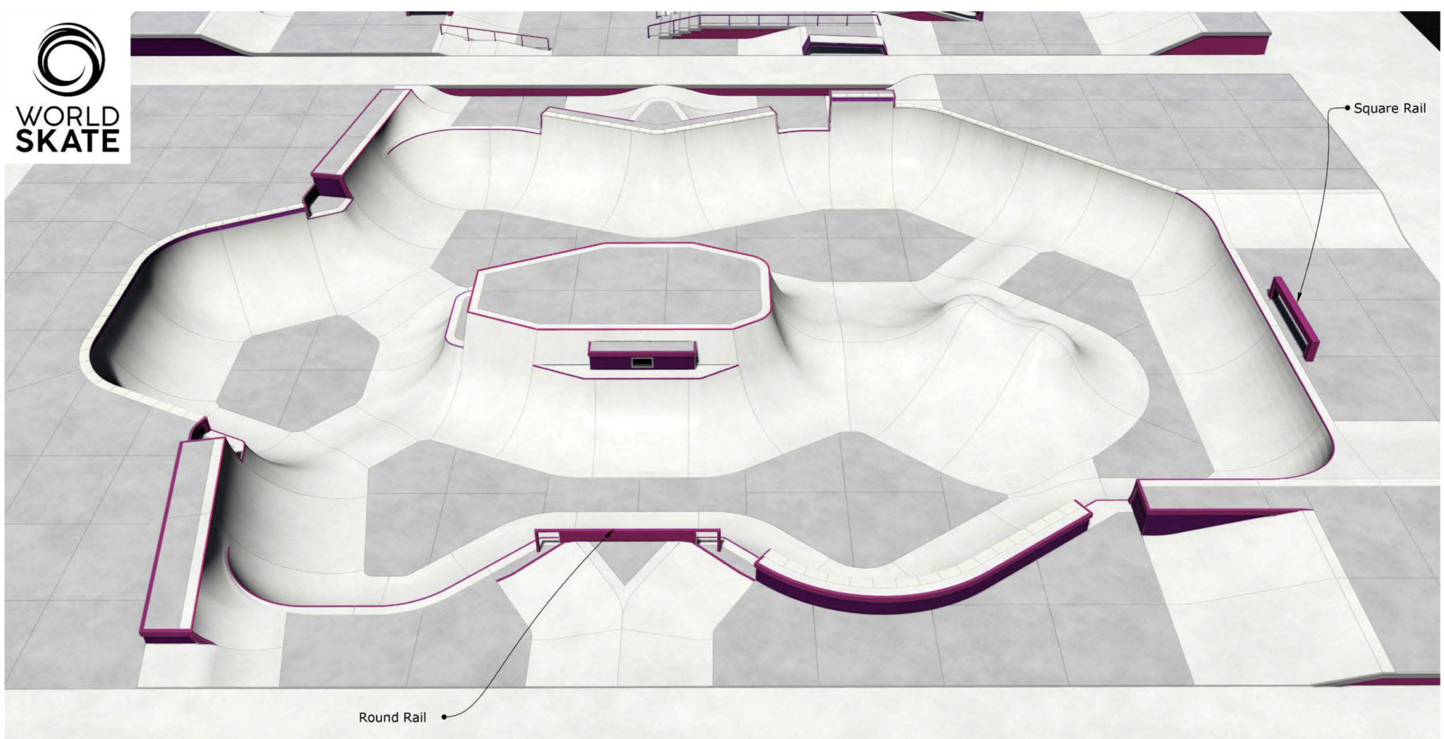 Japan 2021 Olympic Skateboarding Park Bowl Course Section 