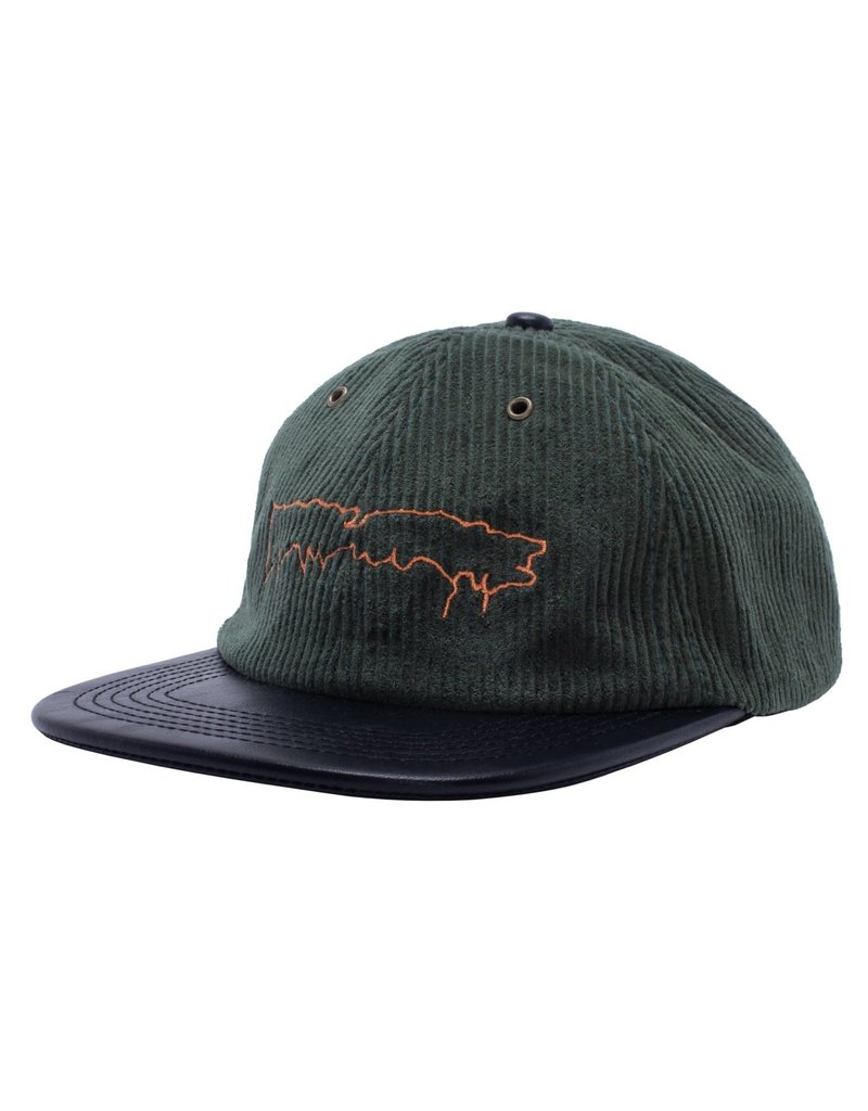 Fucking Awesome Fucking Awesome Drip Corduroy Strapback Hat (Forest Green)