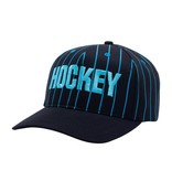 Hockey Hockey Striped Hat  (Black/Blue)