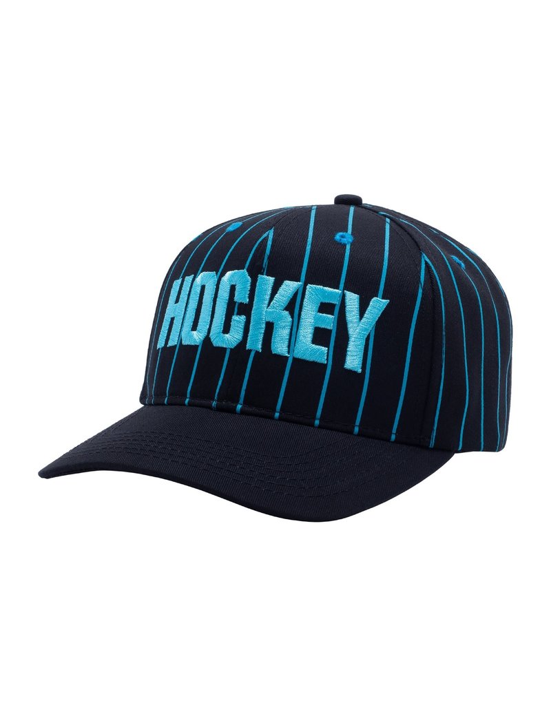 Hockey Hockey Striped Hat  (Black/Blue)