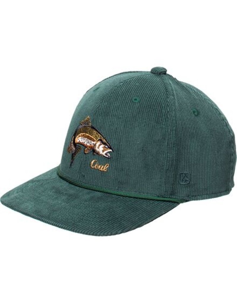 Coal Coal Wilderness Low Snapback Hat (Dark Green Fish)
